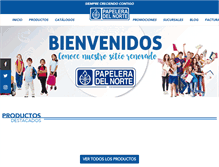 Tablet Screenshot of papeleradelnorte.com.mx